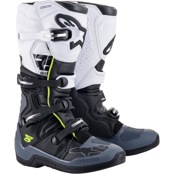 Cizme MX-Enduro Alpinestars Cizme MX Tech 5 Multicolor/Alb