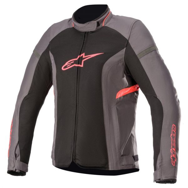 Textile Womens Jackets Alpinestars Lady Textile  Moto Jacket T-Kira V2 Air Grey/Pink