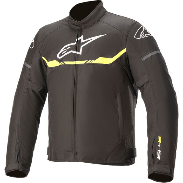 Textile jackets Alpinestars T-SPS WATERPROOF Black/Yellow Fluo Textile Jacket
