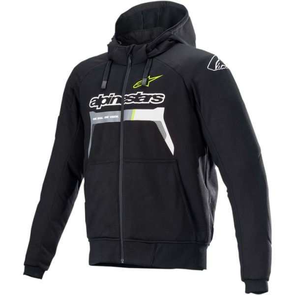 Geci Moto Textil Alpinestars Geca/Hanorac Textil Chrome Ignition Black/Fluo Yellow