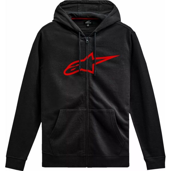 Geci/Hanorace Casual Alpinestars Hanorac Ageless V3 Zip Black/Red 25