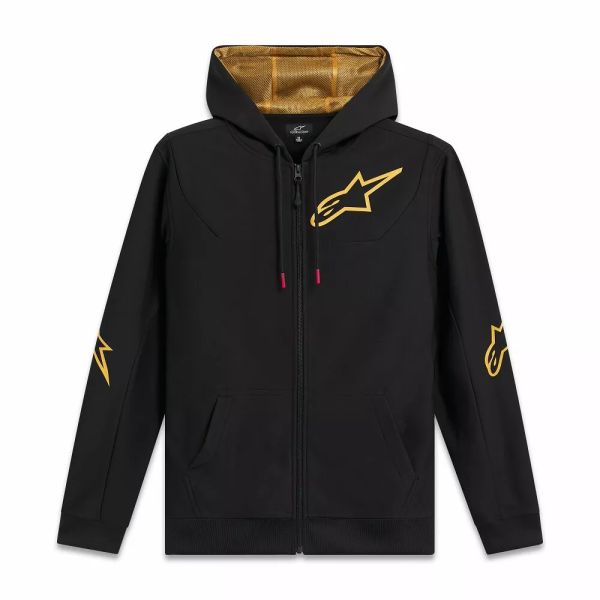 Geci/Hanorace Casual Alpinestars Hanorac Sessions V3 Black/Gold 25