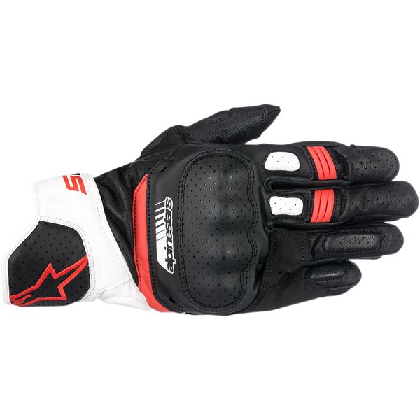 Manusi Moto Sport si Piele Alpinestars Manusi Piele SP-5 V2 Black/White/Red