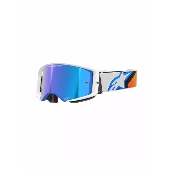 Ochelari MX-Enduro Alpinestars Ochelari Moto MX/Enduro Supertech Corp ABS Vision Blue/Orange/White/Mirror Blue
