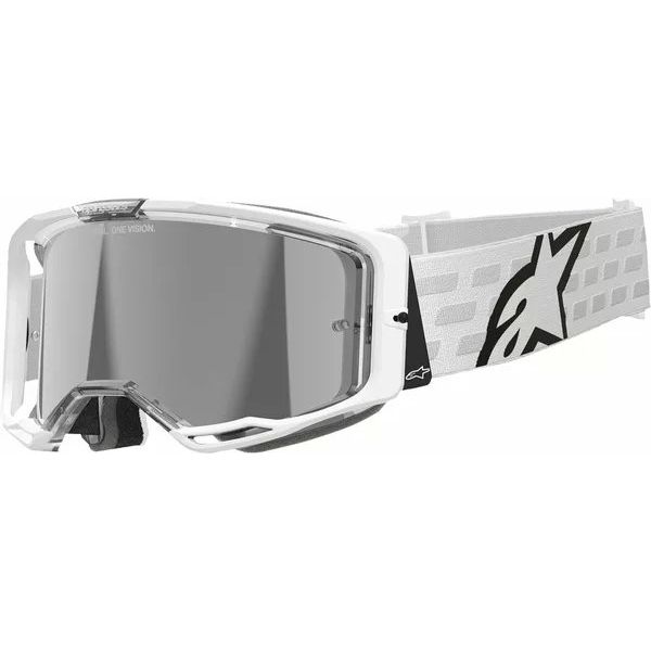 Ochelari MX-Enduro Alpinestars Ochelari Moto MX/Enduro Vision 8 Corp White/Mirror Silver