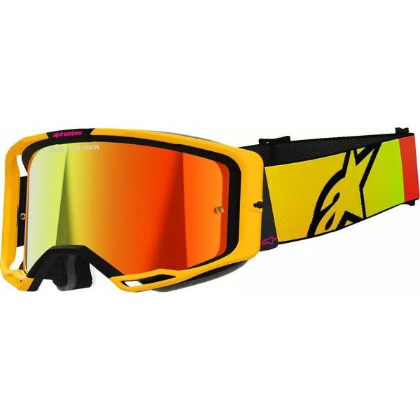 Ochelari MX-Enduro Alpinestars Ochelari Moto MX/Enduro Vision 8 Corp Yellow/Pink/Mirror Red
