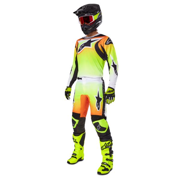 Combo MX Enduro Alpinestars-oferta Combo Tricou + Pantaloni Alpinestars Fluid Wurx Yellow/Blackk
