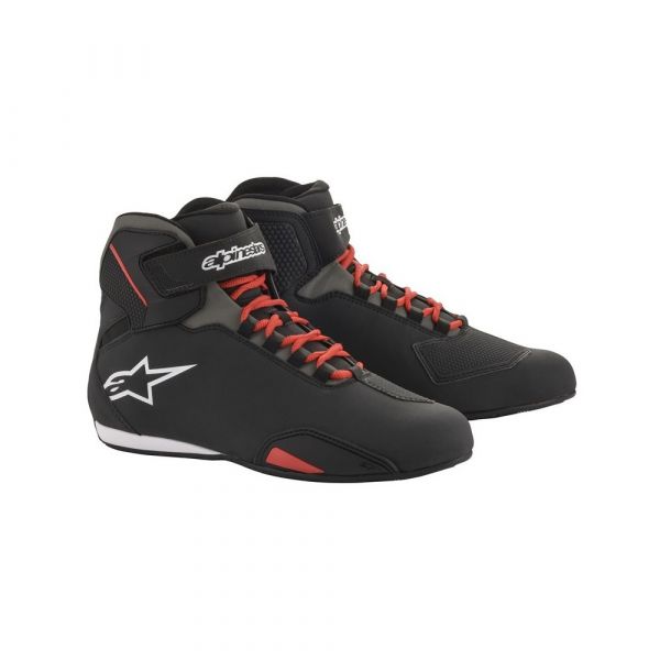 Cizme Moto Scurte/Urban Alpinestars Ghete Moto Sektor Black/Red