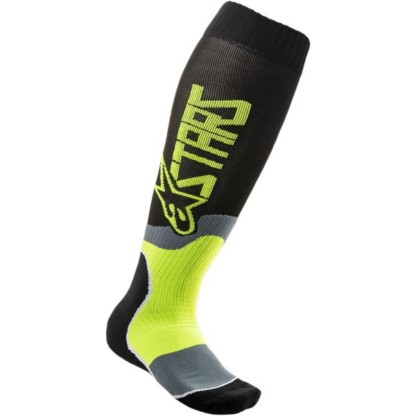 Socks MX-Enduro Alpinestars Moto MX Socks Plus 2 Black/Yellow