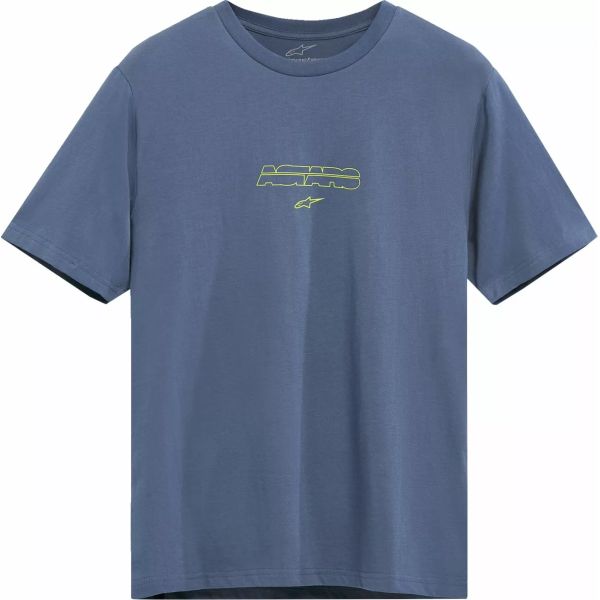 Tricouri/Camasi Casual Alpinestars Tricou Bold Type Back CSF Blue 25