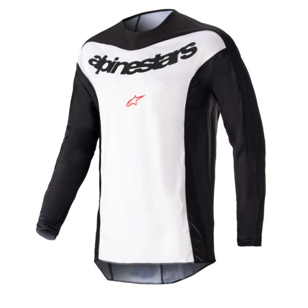 Jerseys MX-Enduro Alpinestars Mx Enduro Jersey F-lurv Black/White 