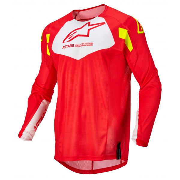 Kids Jerseys MX-Enduro Alpinestars Jersey Yt Racer Factory Rd/Wt/Yl