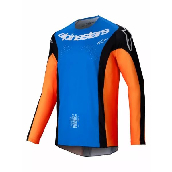 Tricouri MX-Enduro Alpinestars Tricou Moto MX/Enduro Techstar Melt Orange/Black/Blue/White 24