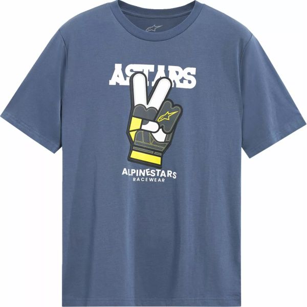 Tricouri/Camasi Casual Alpinestars Tricou Peaceout CSF Blue 25