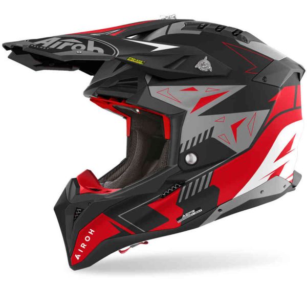 Casti Cross-Enduro Airoh Casca Moto Mx/Enduro Aviator 3 Spin Red Matt 24