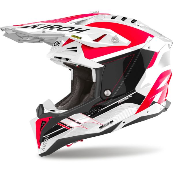 Casti Cross-Enduro Airoh Casca Moto Mx/Enduro Aviator 3 Saber Red 24