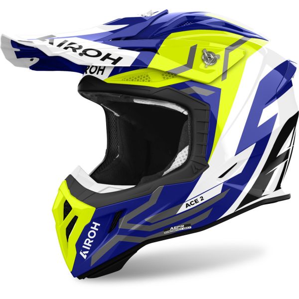 Casti Cross-Enduro Airoh Casca Moto MX/Enduro Aviator Ace 2 Ground Yellow Gloss 25