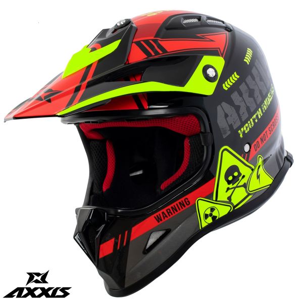 Casti MX-Enduro Copii Axxis Casca Moto MX/Enduro Copii Wolverine B5 Glossy Red 24