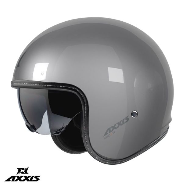 Casti Moto Jet (Open Face) Axxis Casca Moto Open-Face/Jet Hornet S SV A2 Grey Glossy 24