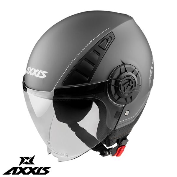 Casti Moto Jet (Open Face) Axxis Casca Moto Open-Face/Jet Metro A2 Matte Titanium 24