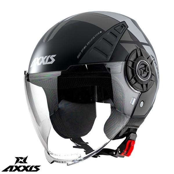 Casti Moto Jet (Open Face) Axxis Casca Moto Open-Face/Jet Metro Cool B2 Matt Grey 24