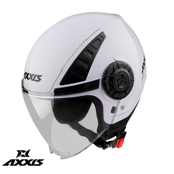 Casti Moto Jet (Open Face) Axxis Casca Moto Open-Face/Jet Metro S A0 Glossy White Ece 22.06 24
