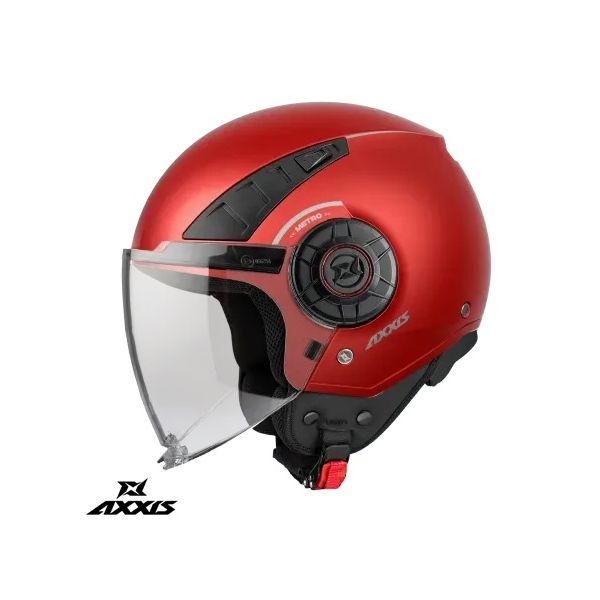 Casti Moto Jet (Open Face) Axxis Casca Moto Open-Face/Jet Metro S A5 Red Matt 24