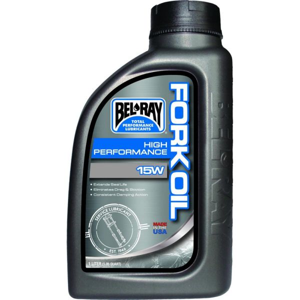 Suspension Oil Bel Ray Fork Oil  HIGH PERFORMANCE FORK OIL 15W  1l