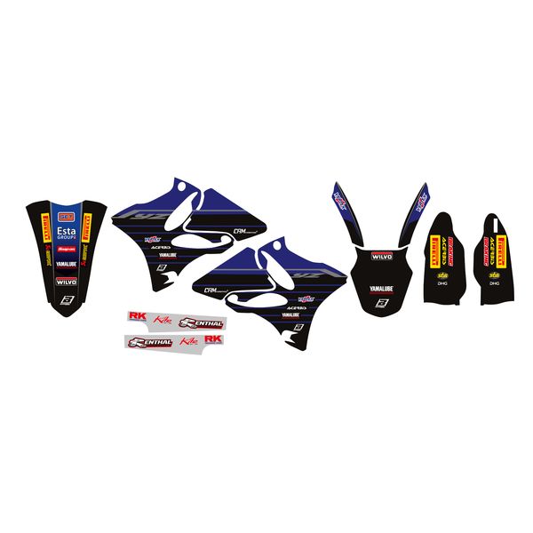 Grafice Moto Blackbird Kit Grafice Replica Factory Team Yamaha Husa Sa Inclusa Yamaha YZ 125/YZ 250