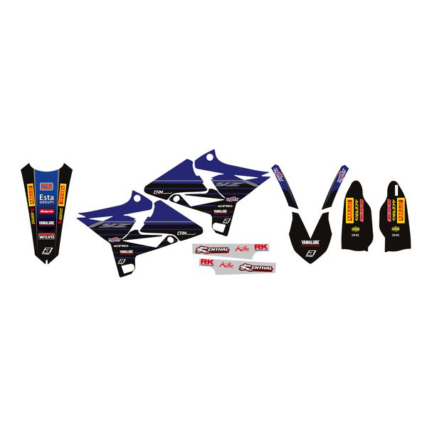 Grafice Moto Blackbird Kit Grafice Replica Factory Team Yamaha Husa Sa Inclusa Yamaha YZ 125/YZ 250