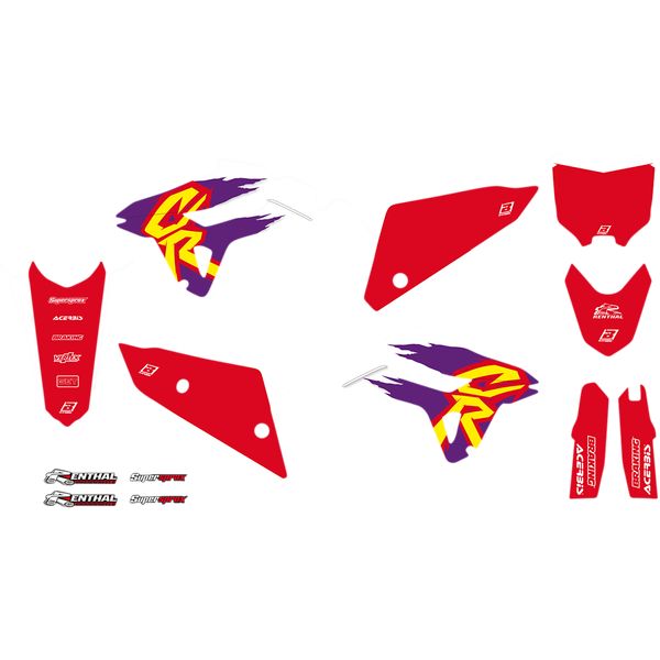 Graphics Blackbird Graphic Kit Retro Honda CRF F/CRF R