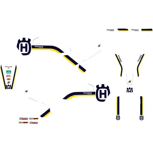 Graphics Blackbird Graphic Kit Retro Husqvarna FC/FE/TE/TC