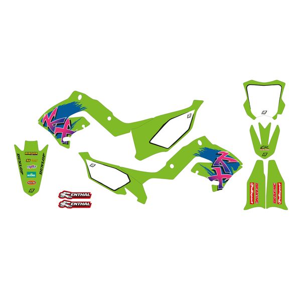 Graphics Blackbird Graphic Kit Retro Kawasaki KX