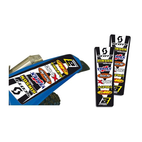 Graphics Blackbird Fender Sponsor Decals 2pcs 5005