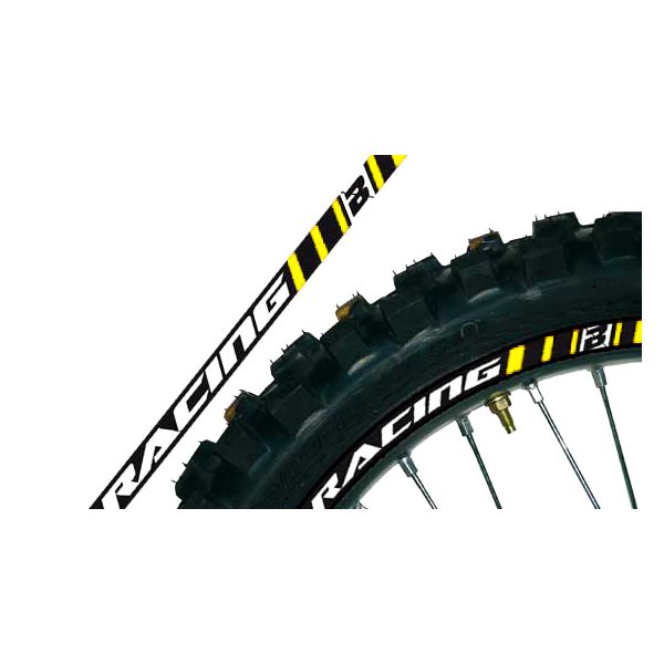 Graphics Blackbird Rim Sticker Yellow 5081/40