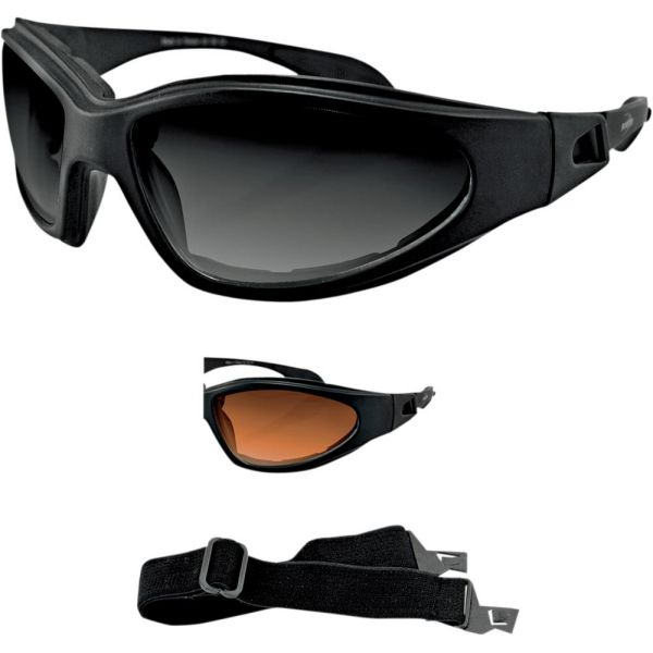 Goggles chopper Bobster GXR Adventure Black Lenses Smoke Goggles
