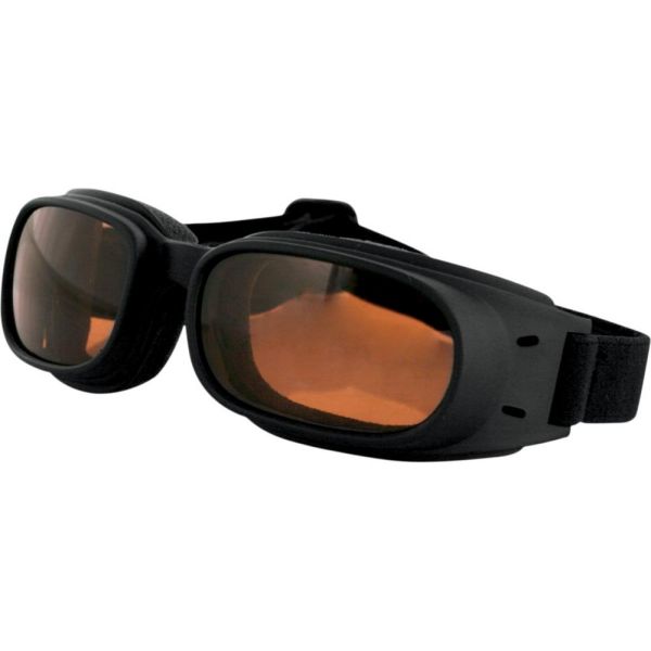 Goggles chopper Bobster PISTON ADVENTURE GOGGLES BLACK LENSES AMBER