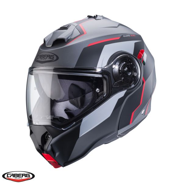 Casti Moto Flip-up (Modulabile) Caberg Casca Moto Flip-Up Duke Evo Move SV L2 Matt Black/Red 24