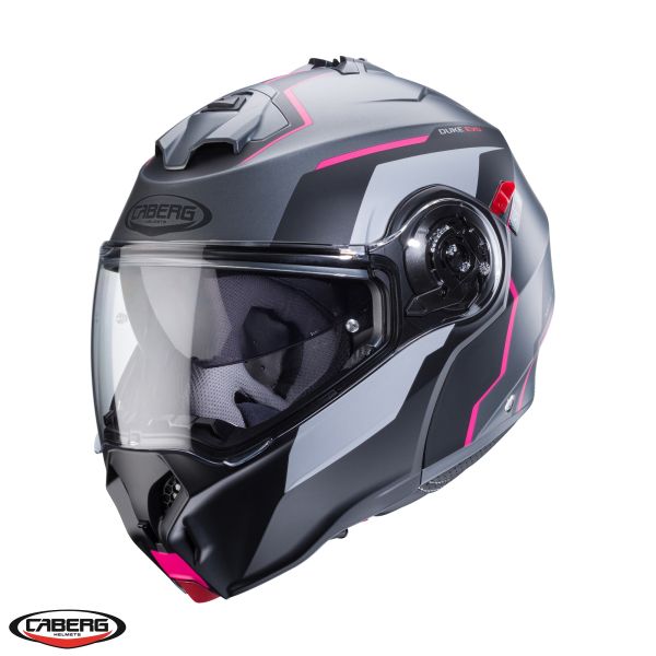 Casti Moto Flip-up (Modulabile) Caberg Casca Moto Flip-Up Duke Evo Move SV M1 Matt Black/Pink 24