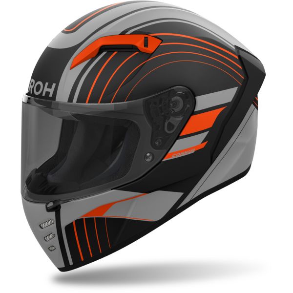 Full face helmets Airoh Full-Face Moto Helmet Connor Achieve Orange Matt 25