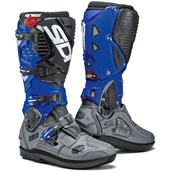 Cizme MX-Enduro Sidi Cizme Enduro Crossfire 3 SRS Grey/Blue/Black
