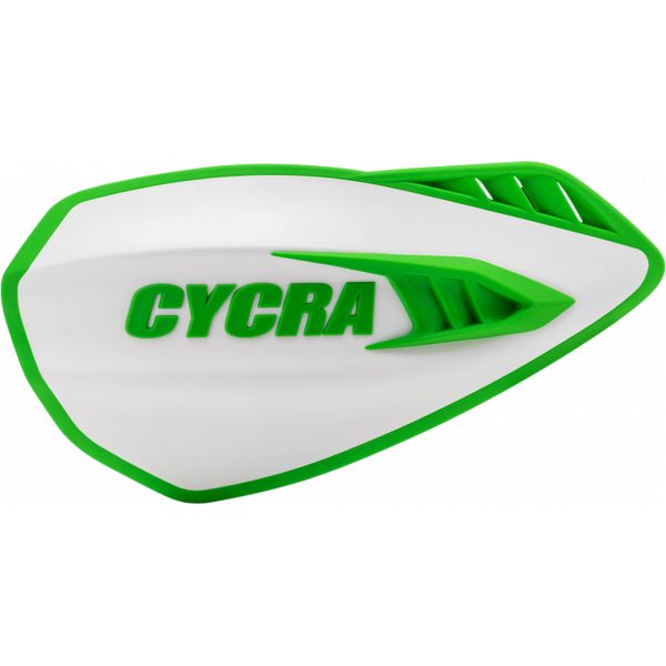 Handguards Cycra White/green Cyclone Handguards-1cyc-0056-241