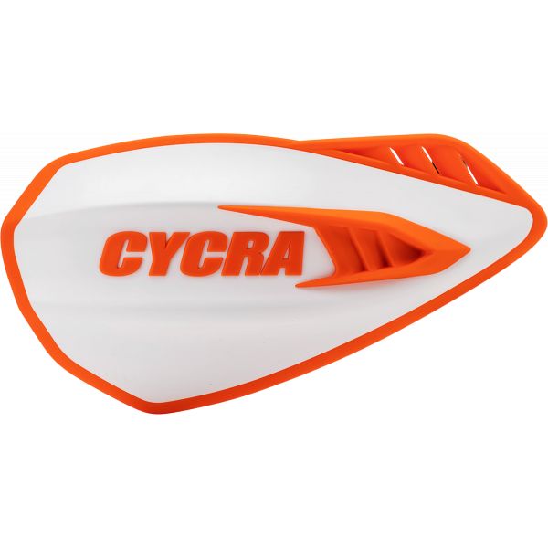 Handguards Cycra White/orange Cyclone Handguards-1cyc-0056-229