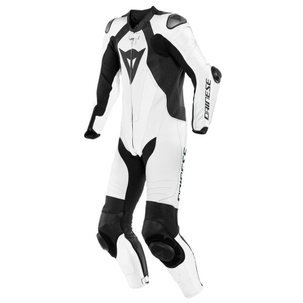 Echipamente DAINESE Dainese Combinezon Moto Piele Laguna Seca 1PC Perf. White/Black 25