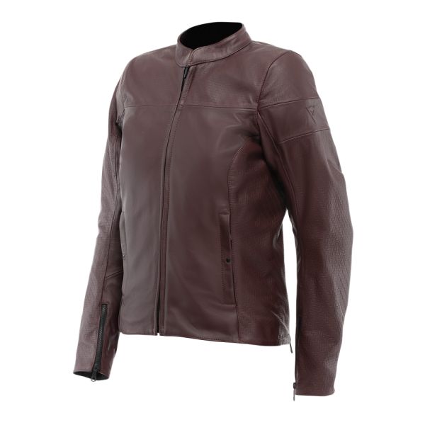 Dainese Moto Gear Dainese Lady Leather Moto Jacket Itinere Bordeaux 25