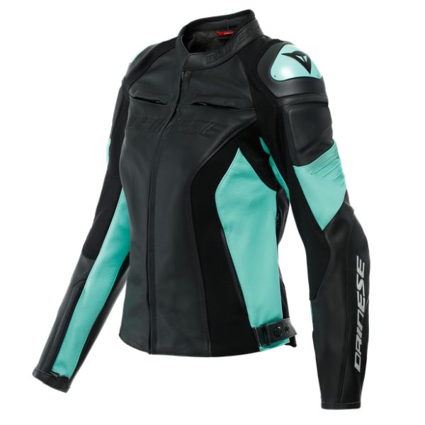 Echipamente DAINESE Dainese Geaca Moto Piele Dama Racing 4 Black/Acqua-Green 23
