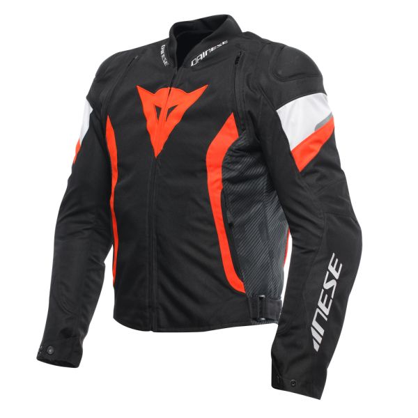 Echipamente DAINESE Dainese Geaca Moto Racing Textila Avro 5 Tex Black/Red/Fluo/White 25