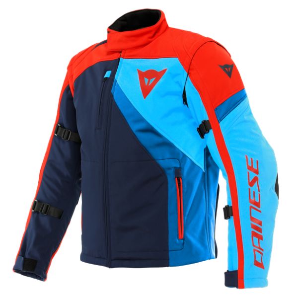 Echipamente DAINESE Dainese Geaca Moto Textila Ranch Tex Black-Iris/Lava-Red/Light-Blue 23