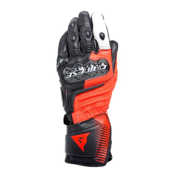 Echipamente DAINESE Dainese Manusi Moto Piele Carbon 4 Long Black/Fluo-Red/White 23