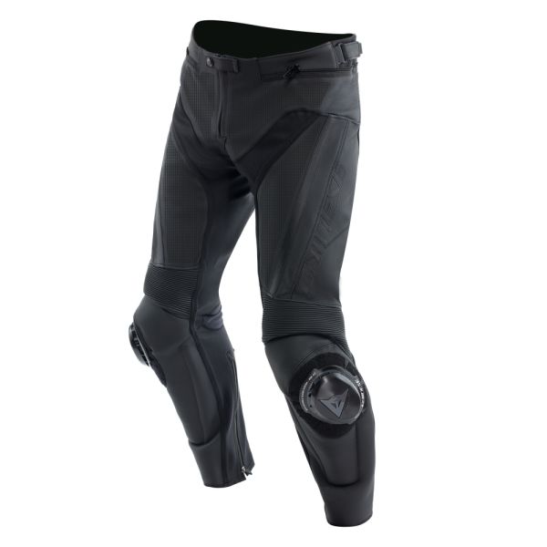 Echipamente DAINESE Dainese Pantaloni Moto Piele Delta 4 Perf. Black/Black 25